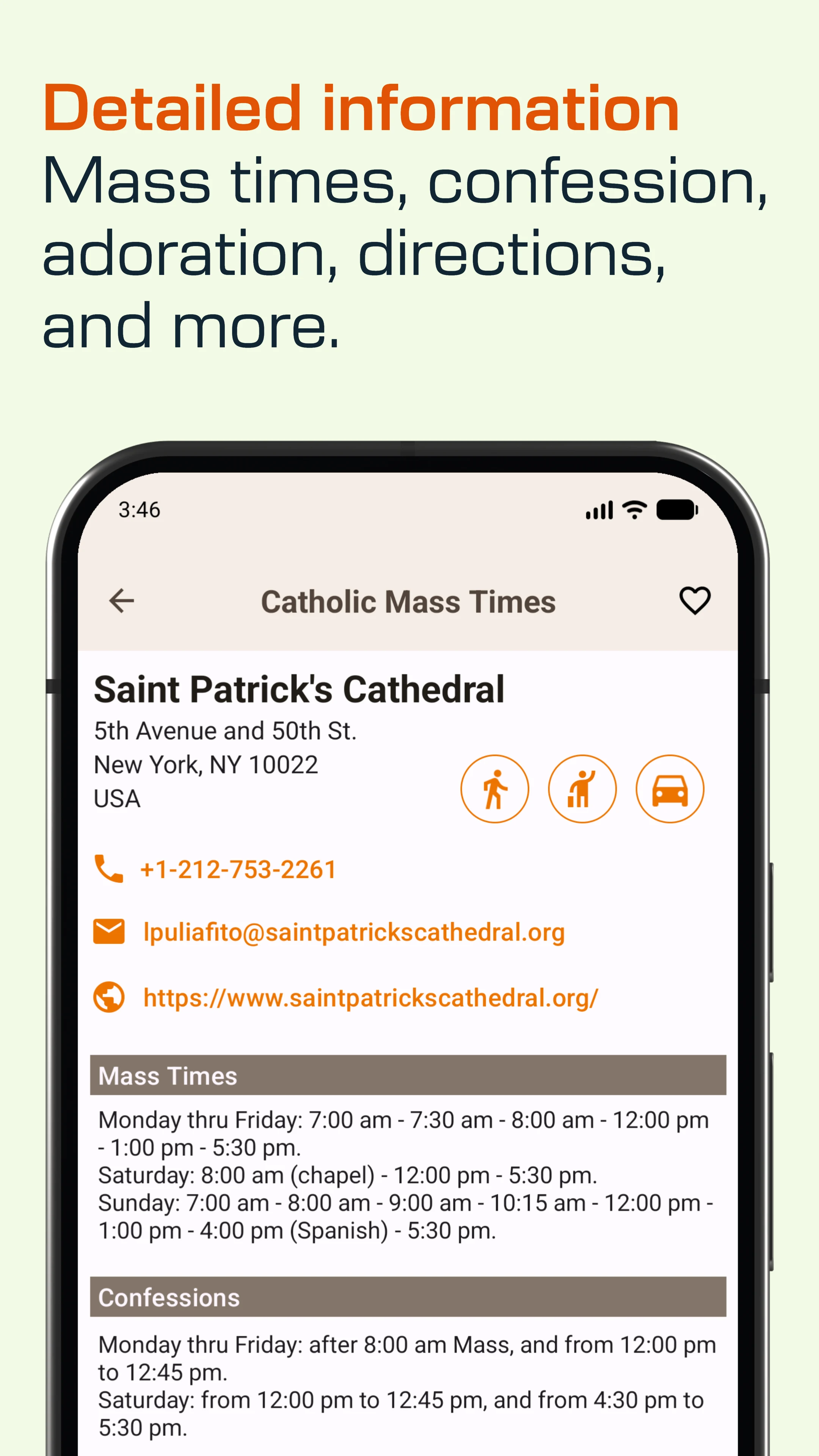 Catholic Mass Times screenshot